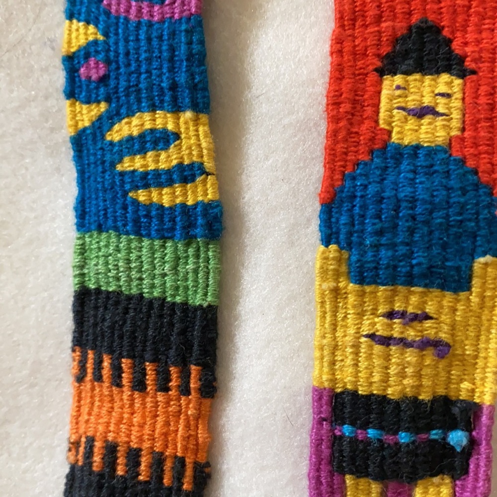 Multi Colored Woven Belts. 2 belts for price of one- NWOT. Very bright colors - Picture 3 of 4